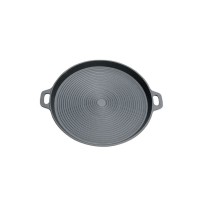 Pre-Seasoned Cast Iron Pizza and Baking Pan Round Nonstick Skillet Pan For Grill,Stove, Oven or Campfire